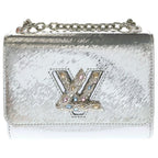 Louis Vuitton Epi Twist PM Shoulder Bag Silver