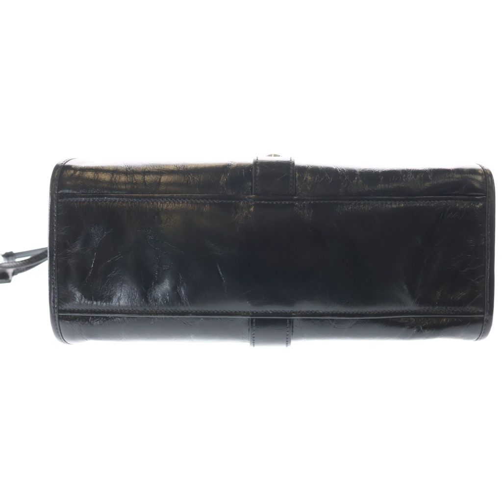 Prada Soft Luxe Handbag Black Leather Silver — view 4