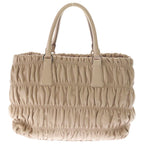 Prada Nappago Full Leather 2-Way Handbag Beige — view 2