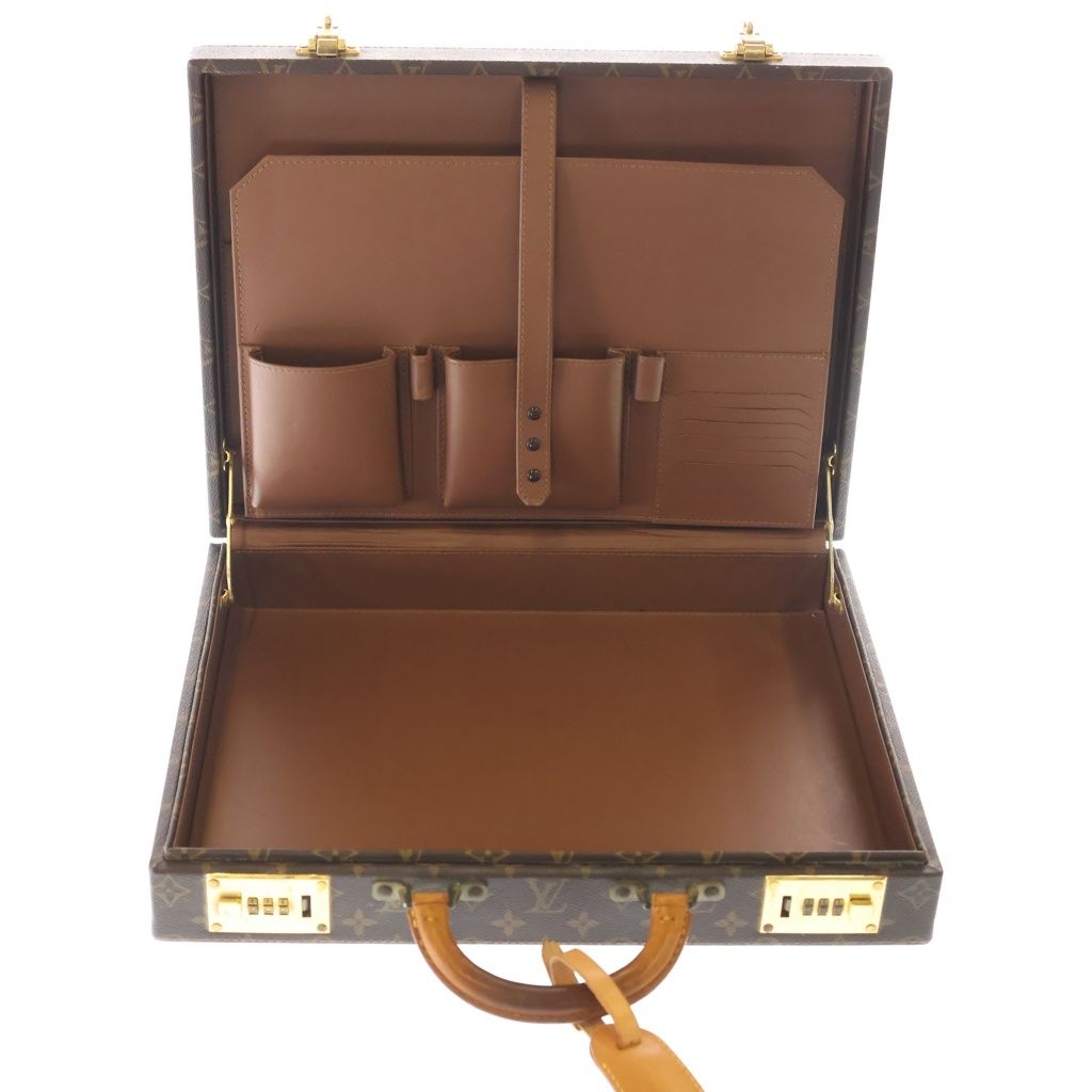 Louis Vuitton Monogram Crusher Hard Case Attache Brown Shoulder — view 9