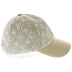 Louis Vuitton Monogram Jacquard Denim Cap White Beige — view 3