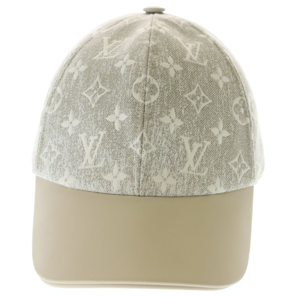 Louis Vuitton Monogram Jacquard Denim Cap White Beige — view 4