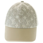 Louis Vuitton Monogram Jacquard Denim Cap White Beige — view 4