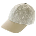 Louis Vuitton Monogram Jacquard Denim Cap White Beige