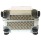 Gucci Cabin Trolley GG Supreme Suitcase Beige Silver Travel — view 4