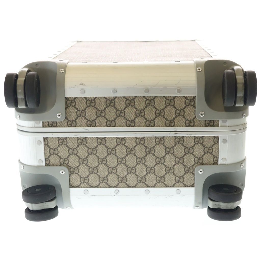 Gucci Cabin Trolley GG Supreme Suitcase Beige Silver Travel — view 4