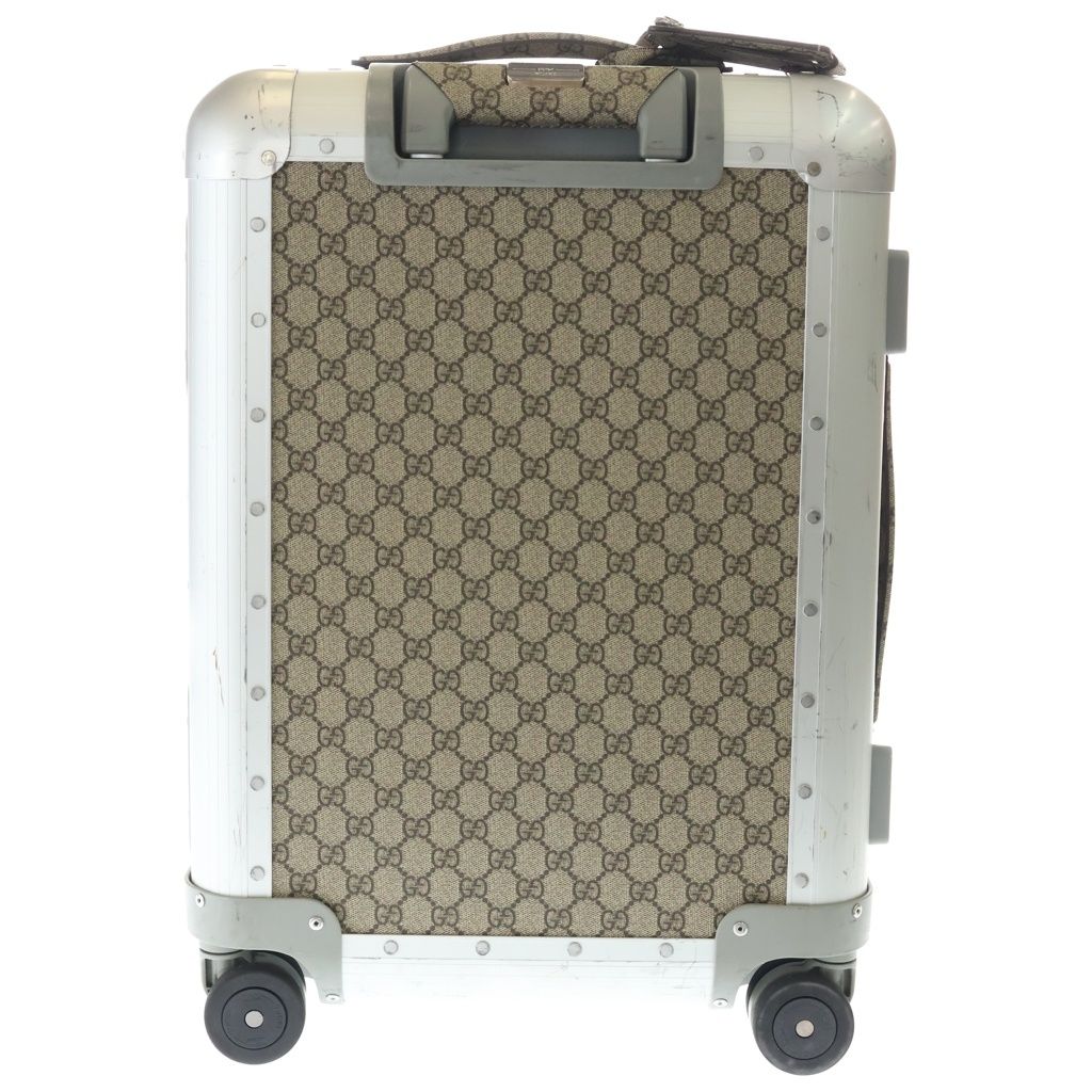 Gucci Cabin Trolley GG Supreme Suitcase Beige Silver Travel — view 2