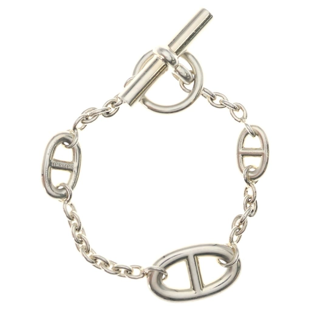 Hermes Chaine D'ancre Farandole Bracelet Silver Chain