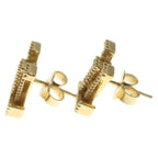 Louis Vuitton Book le Doreil LV Iconic Rhinestone Earrings Gold — view 3