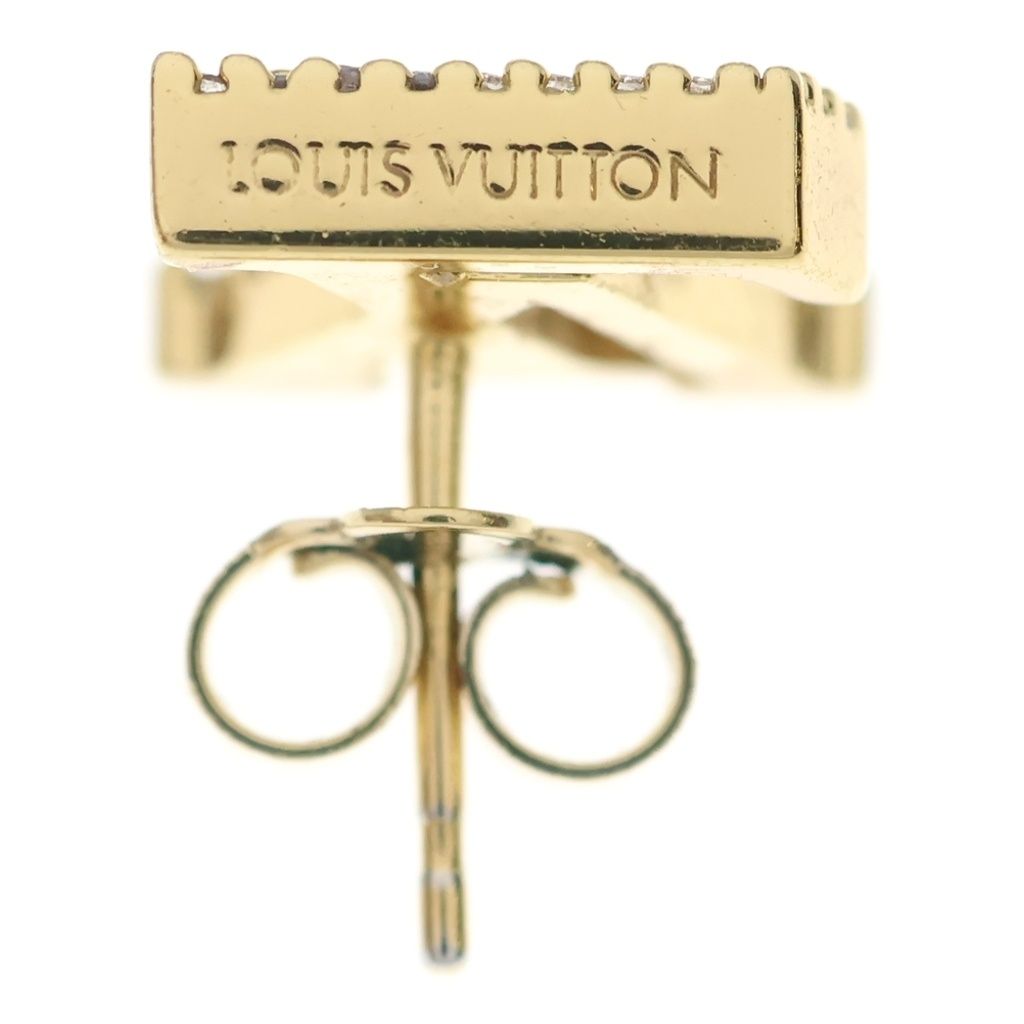 Louis Vuitton Book le Doreil LV Iconic Rhinestone Earrings Gold — view 5