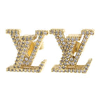 Louis Vuitton Book le Doreil LV Iconic Rhinestone Earrings Gold