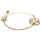 Dior CD Bracelet Gold with Shiny Clover Rhinestone — view 3