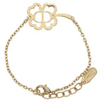 Dior CD Bracelet Gold with Shiny Clover Rhinestone — view 2