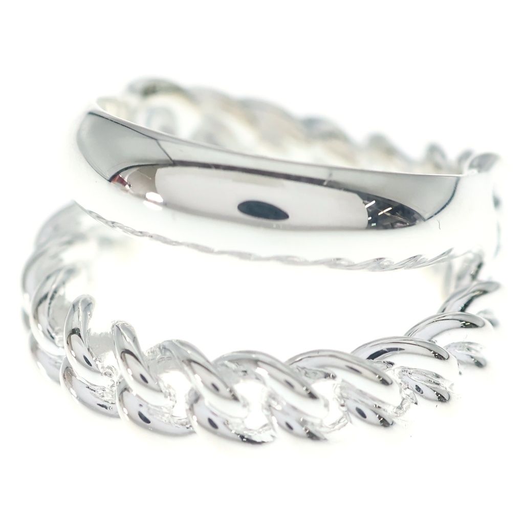 Hermes Boucle Sellier Inflexible Ring Book le Silver
