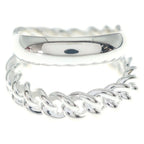 Hermes Boucle Sellier Inflexible Ring Book le Silver — view 4