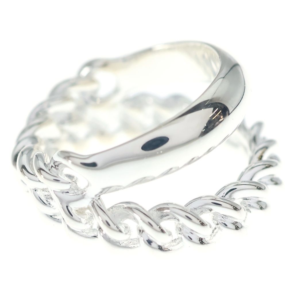 Hermes Boucle Sellier Inflexible Ring Book le Silver — view 3