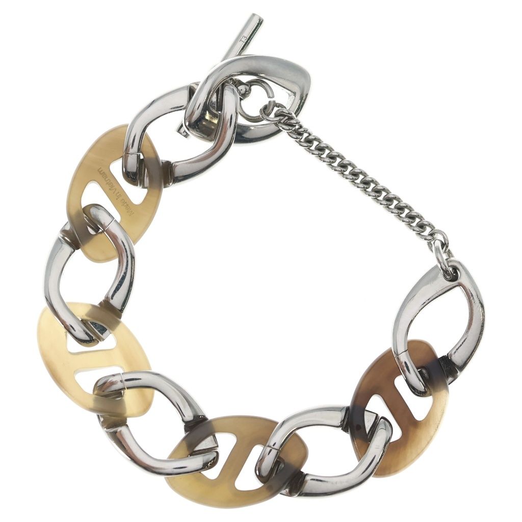 Hermes Chaine de Bracelet PM Chain Silver Brown — view 2