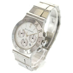 Bvlgari Diagono Sports Chronograph SS Quartz Stainless Steel Watch White Dial — view 4