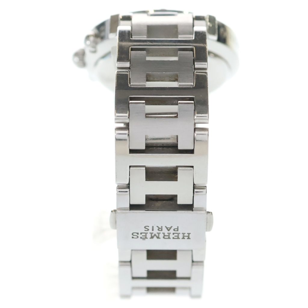 Hermes Clipper Chronograph SS Quartz Stainless Steel Watch Black Dial — view 2
