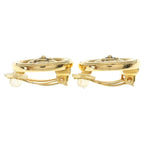 Chanel Camellia Earrings Gold — view 4