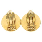 Chanel Camellia Earrings Gold — view 2