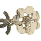 Chanel CC Logo Rhinestone Earrings Metal Gold — view 5