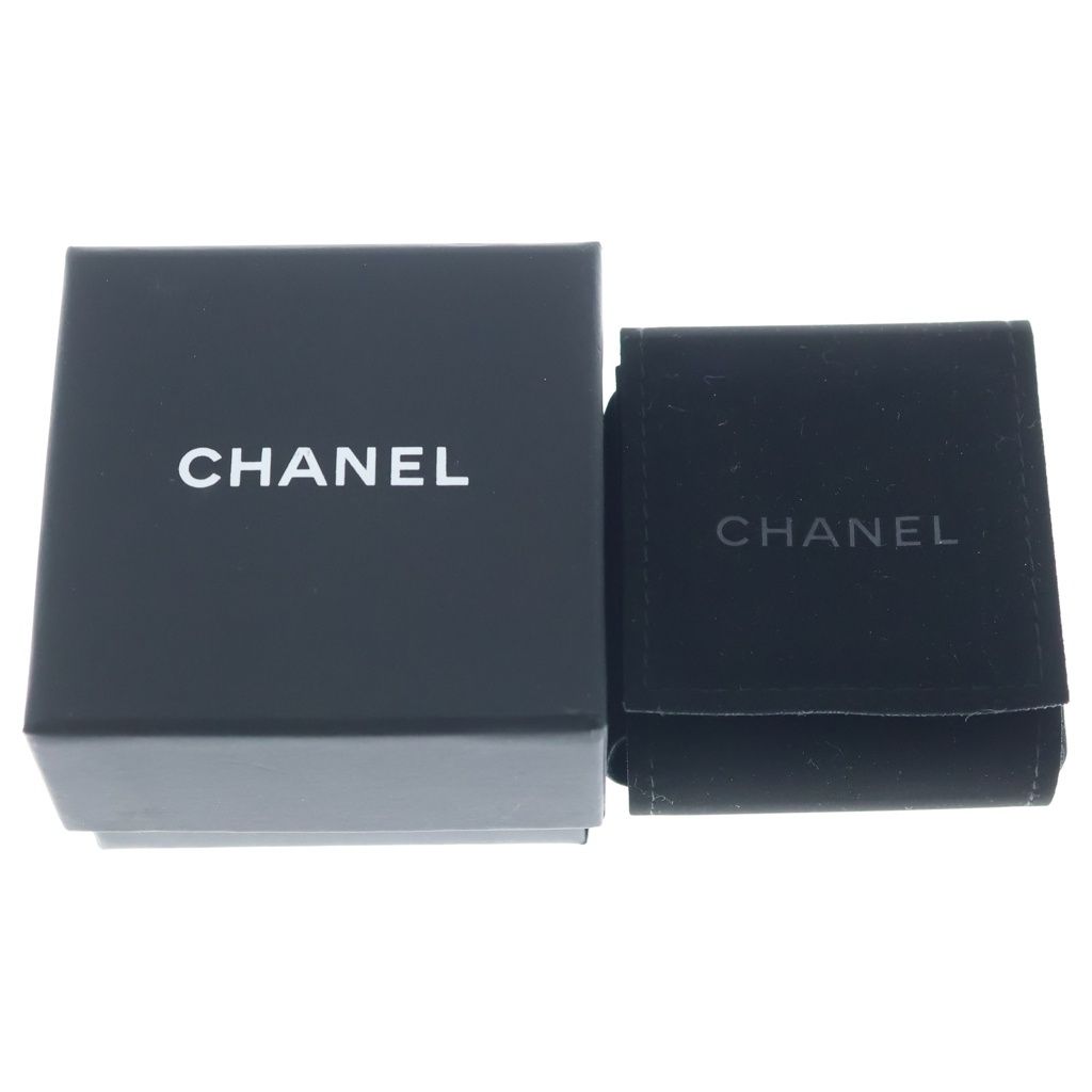 Chanel CC Logo Rhinestone Earrings Metal Gold — view 6