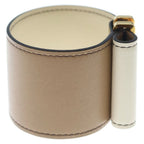 Hermes Elan Veau Swift Gold Bracelet Bangle Brown White — view 3