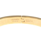 Hermes Chaine D'ancre Mini Click White Gold Bangle Bracelet White — view 5