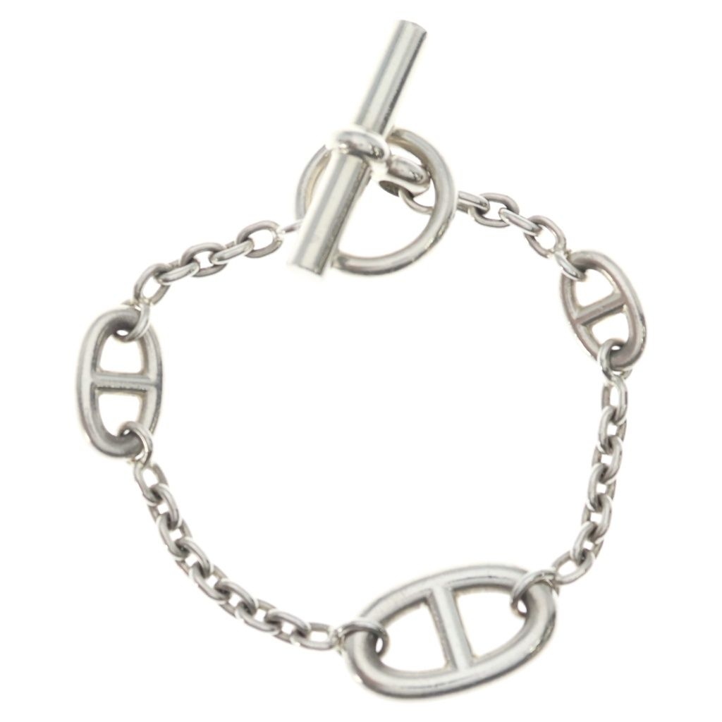 Hermes Chaine D'ancre Farandole ST Chain Bracelet Silver