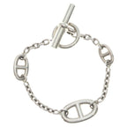 Hermes Chaine D'ancre Farandole ST Chain Bracelet Silver