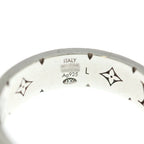 Louis Vuitton LV Spike Monogram Ring Black Silver — view 5