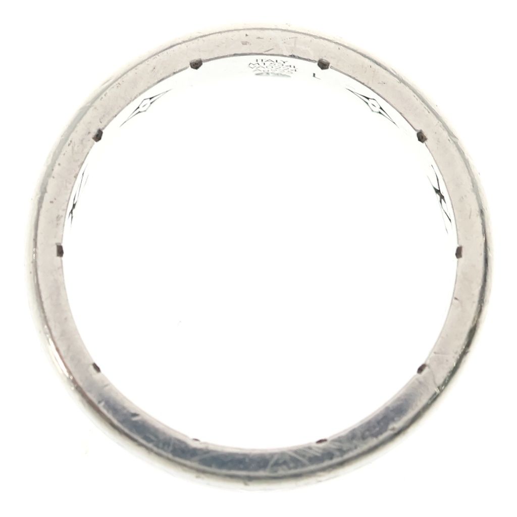 Louis Vuitton LV Spike Monogram Ring Black Silver — view 6