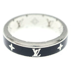Louis Vuitton LV Spike Monogram Ring Black Silver — view 2