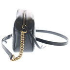 Gucci GG Marmont Leather Shoulder Bag Black — view 3