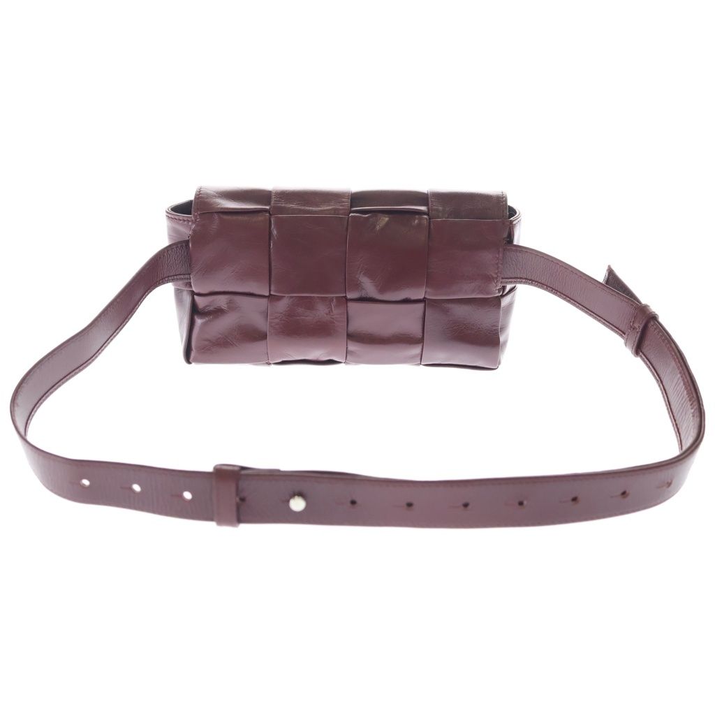 Bottega Veneta Maxi Intrecciato Cassette Belt Shoulder Bag Lambskin Bordeaux — view 2