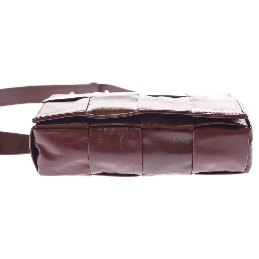 Bottega Veneta Maxi Intrecciato Cassette Belt Shoulder Bag Lambskin Bordeaux — view 4