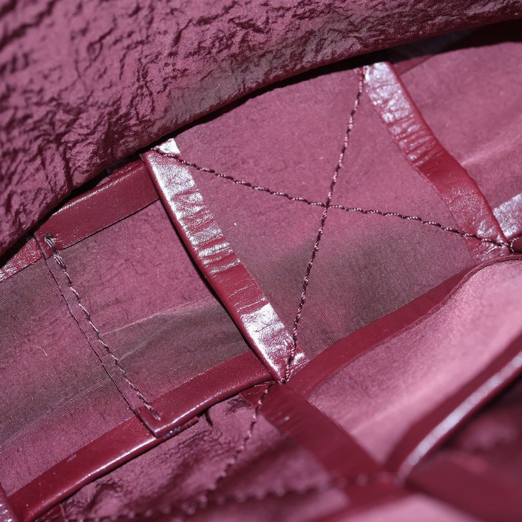 Bottega Veneta Maxi Intrecciato Cassette Belt Shoulder Bag Lambskin Bordeaux — view 7