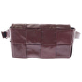 Bottega Veneta Maxi Intrecciato Cassette Belt Shoulder Bag Lambskin Bordeaux