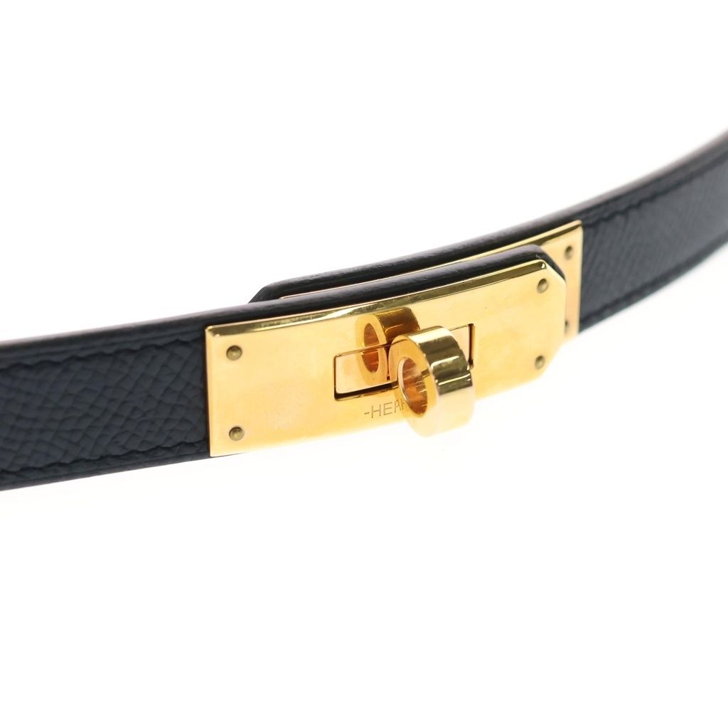 Hermes Kelly Belt Epsom Gold Black — view 4