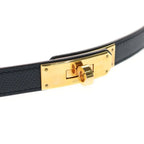 Hermes Kelly Belt Epsom Gold Black — view 4