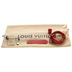 Louis Vuitton Monogram Keepall Bandouliere 50 Travel Bag Brown Popi Red Leather — view 9