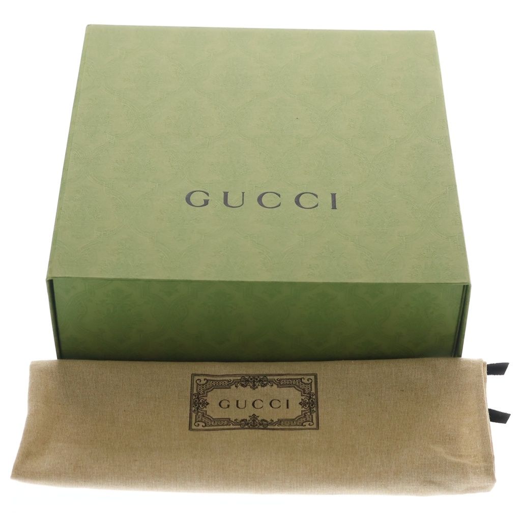 Gucci GG Canvas Hose Bid Billie Irish Collaboration Shoulder Bag Beige Leather — view 8