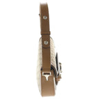 Gucci GG Canvas Hose Bid Billie Irish Collaboration Shoulder Bag Beige Leather — view 3