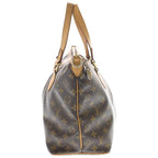 Louis Vuitton Monogram Palermo PM 2-Way Shoulder Bag Brown Leather Gold — view 3