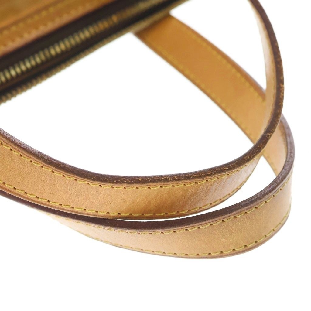 Louis Vuitton Monogram Palermo PM 2-Way Shoulder Bag Brown Leather Gold — view 6