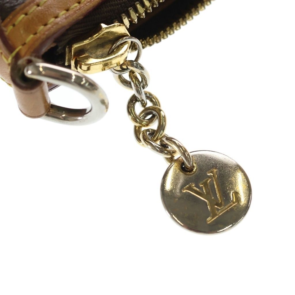 Louis Vuitton Monogram Palermo PM 2-Way Shoulder Bag Brown Leather Gold — view 7