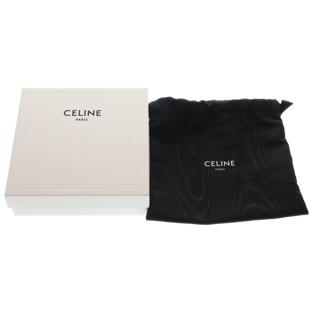 Celine Triomphe Mini Claude Leather Shoulder Bag Black — view 8