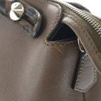 Fendi by the Way 2-Way Shoulder Bag Zucca Pattern Brown Leather Silver — view 7