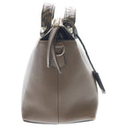 Fendi by the Way 2-Way Shoulder Bag Zucca Pattern Brown Leather Silver — view 3